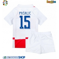 Maglie da calcio Croazia Mario Pasalic #15 Prima Maglia Bambino Europei 2024 Manica Corta (+ Pantaloni corti)